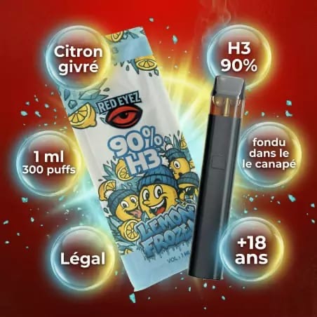 lemon frozen h3 sativa 90% vape-1ml